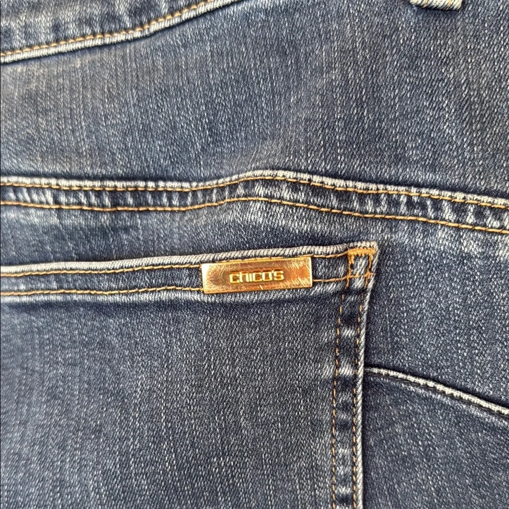Chico's Blue Boot Cut Jeans with Classic Denim Style - Picture 5 of 9